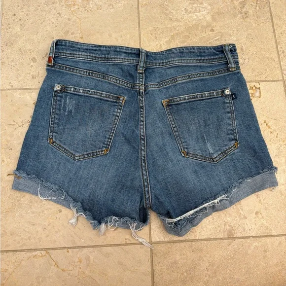 Pilcro Anthropologie Signature High Rise Short Denim Cutoff Shorts Size 28 - Picture 6 of 6